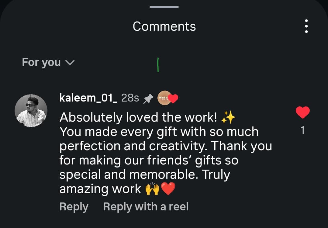 Customer review screenshot