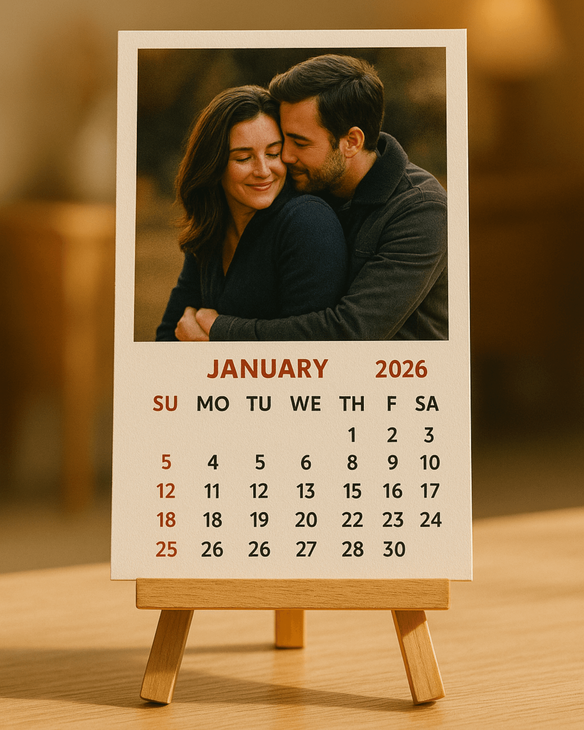 Personalised Desk Calendar